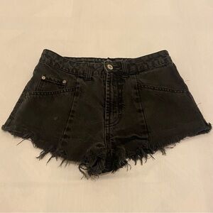 Forever 21 Black Denim Short Shorts Women's Size S